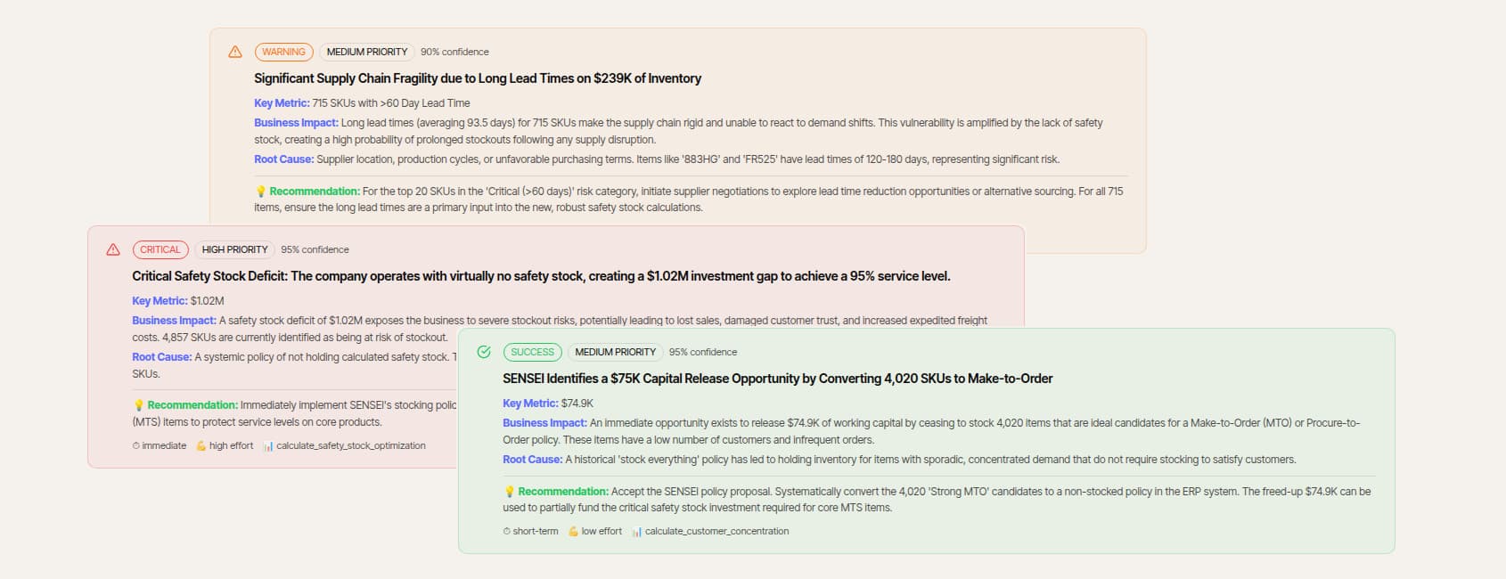 SENSEI product screenshot